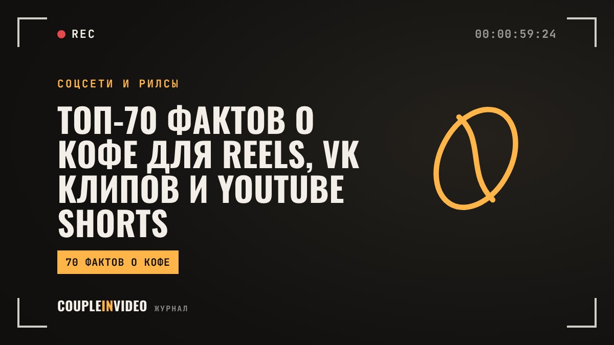 ТОП-70 фактов о кофе для Reels, VK Клипов и YouTube Shorts