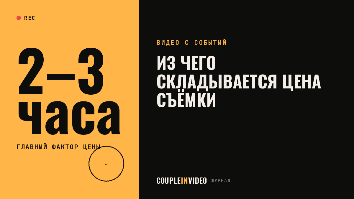 Сколько стоит видеосъемка мероприятия: из чего складывается цена